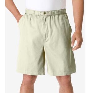 King Size Knockarounds® Side Elastic Plain Front Short in True Khaki Size 52